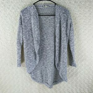 Soprano women's knit cardigan gray